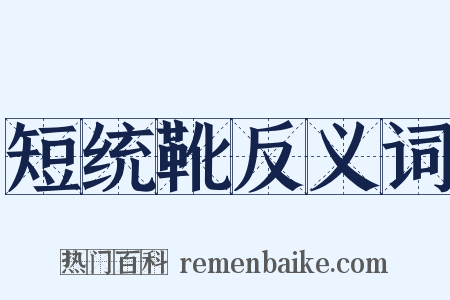短统靴反义词是什么意思的图片